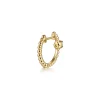 New Gabriel & Co. 14K Yellow Gold Bujukan Aquamarine 15mm Huggie Earrings