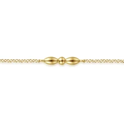 Outlet Gabriel & Co. 14K Yellow Gold Bujukan Ball Puffy Maquise Station Bracelet