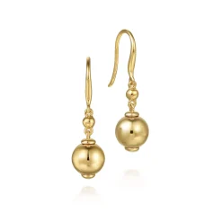 Outlet Gabriel & Co. 14K Yellow Gold Bujukan Balls Fish Wire Drop Earrings