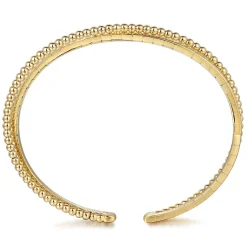 New Gabriel & Co. 14K Yellow Gold Bujukan Bangle