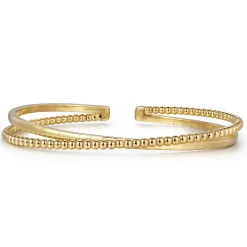 New Gabriel & Co. 14K Yellow Gold Bujukan Bangle