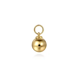 New Gabriel & Co. 14K Yellow Gold Bujukan Bead Earring Charm