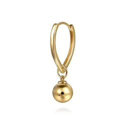 New Gabriel & Co. 14K Yellow Gold Bujukan Bead Earring Charm