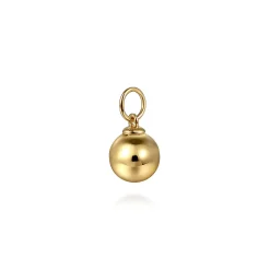 New Gabriel & Co. 14K Yellow Gold Bujukan Bead Earring Charm
