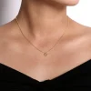 Online Gabriel & Co. 14K Yellow Gold Bujukan Bead Open Heart Pendant Necklace