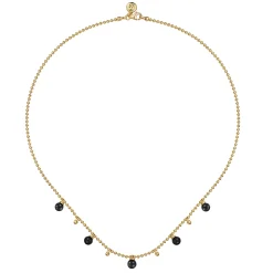 Discount Gabriel & Co. 14K Yellow Gold Bujukan Beads and Onyx Droplet Necklace