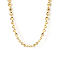 Clearance Gabriel & Co. 14K Yellow Gold Bujukan Beads Chain Necklace