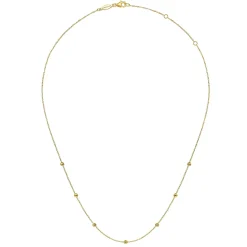 Sale Gabriel & Co. 14K Yellow Gold Bujukan Bead Station Necklace