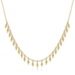 Online Gabriel & Co. 14K Yellow Gold Bujukan Bead Station Necklace
