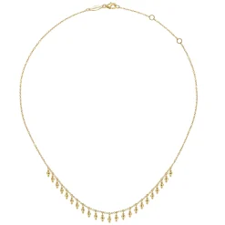 Online Gabriel & Co. 14K Yellow Gold Bujukan Bead Station Necklace