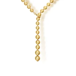 Online Gabriel & Co. 14K Yellow Gold Bujukan Beads Y Necklace