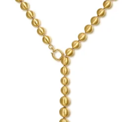 Online Gabriel & Co. 14K Yellow Gold Bujukan Beads Y Necklace
