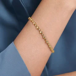 Outlet Gabriel & Co. 14K Yellow Gold Bujukan Bead Tennis Bracelet