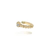 Best Gabriel & Co. 14K Yellow Gold Bujukan Bezel Set Diamond Single Ear Cuff