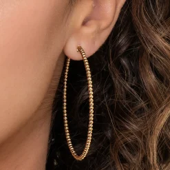 Sale Gabriel & Co. 14K Yellow Gold Bujukan Classic Hoop Earrings in size 60mm