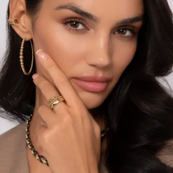 Clearance Gabriel & Co. 14K Yellow Gold Bujukan Criss Cross Ring