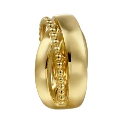 Clearance Gabriel & Co. 14K Yellow Gold Bujukan Criss Cross Ring