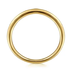 Hot Gabriel & Co. 14K Yellow Gold Bujukan Crown Stackable Ring