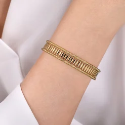 Gabriel & Co. 14K Yellow Gold Bujukan Cuff Bracelet