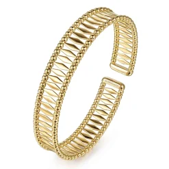 Gabriel & Co. 14K Yellow Gold Bujukan Cuff Bracelet