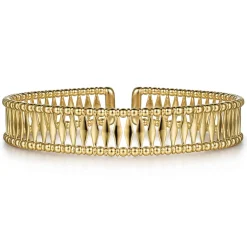 Gabriel & Co. 14K Yellow Gold Bujukan Cuff Bracelet
