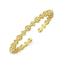Best Gabriel & Co. 14K Yellow Gold Bujukan Cuff Bracelet