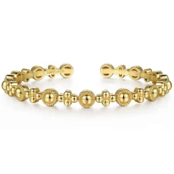 Best Gabriel & Co. 14K Yellow Gold Bujukan Cuff Bracelet