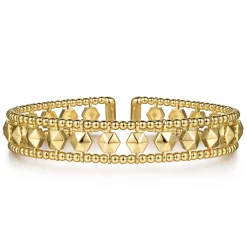 Sale Gabriel & Co. 14K Yellow Gold Bujukan Cuff Bracelet
