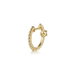 Sale Gabriel & Co. 14K Yellow Gold Bujukan Diamond 15mm Huggie Earrings