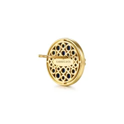 Discount Gabriel & Co. 14K Yellow Gold Bujukan Diamond Clover Stud Earrings