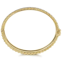 Discount Gabriel & Co. 14K Yellow Gold Bujukan Diamond Bangle