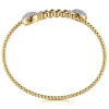 Outlet Gabriel & Co. 14K Yellow Gold Bujukan Diamond Bangle