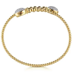 Outlet Gabriel & Co. 14K Yellow Gold Bujukan Diamond Bangle