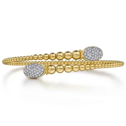 Outlet Gabriel & Co. 14K Yellow Gold Bujukan Diamond Bangle