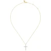 Sale Gabriel & Co. 14K Yellow Gold Bujukan Diamond Cross Pendant Necklace