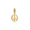Best Gabriel & Co. 14K Yellow Gold Bujukan Diamond Peace Charm With Detachable Bail