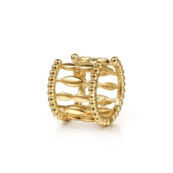 Best Gabriel & Co. 14K Yellow Gold Bujukan Diamond Huggie Earrings