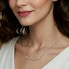 Gabriel & Co. 14K Yellow Gold Bujukan Diamond Bar Necklace