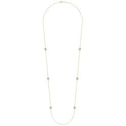 Clearance Gabriel & Co. 14K Yellow Gold Bujukan Double Sided Diamond Station Necklace