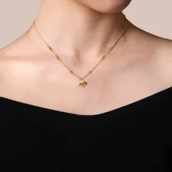 New Gabriel & Co. 14K Yellow Gold Bujukan Evil Eye Pendant Necklace