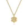 Gabriel & Co. 14K Yellow Gold Bujukan Flower Pendant Necklace