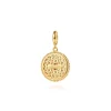 Sale Gabriel & Co. 14K Yellow Gold Bujukan Garnet Medallion Pendant With Detachable Bail