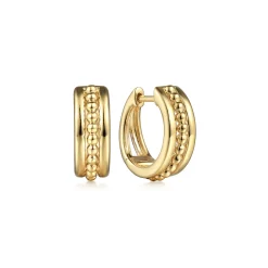 Hot Gabriel & Co. 14K Yellow Gold Bujukan Huggies