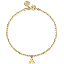 Best Gabriel & Co. 14K Yellow Gold Bujukan Initial A Bracelet