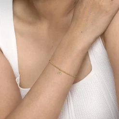 Best Gabriel & Co. 14K Yellow Gold Bujukan Initial A Bracelet