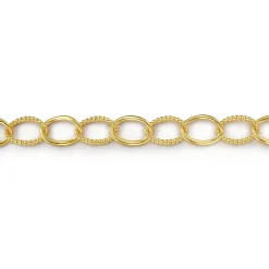 Clearance Gabriel & Co. 14K Yellow Gold Bujukan Link Chain Bracelet