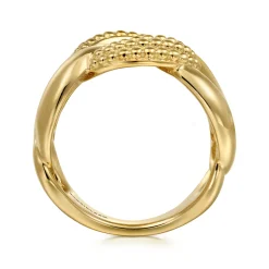Gabriel & Co. 14K Yellow Gold Bujukan Link Chain Ladies Ring
