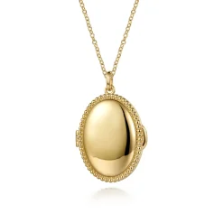 Gabriel & Co. 14K Yellow Gold Bujukan Locket Pendant Necklace
