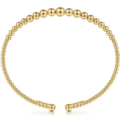 Sale Gabriel & Co. 14K Yellow Gold Bujukan Open Bangle