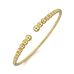 Hot Gabriel & Co. 14K Yellow Gold Bujukan Open Bangle